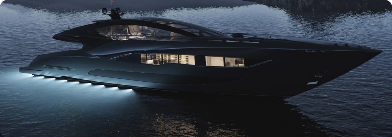 evening yacht